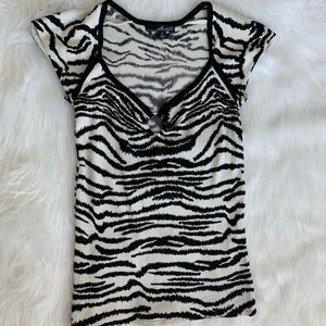 Zebra Print Top